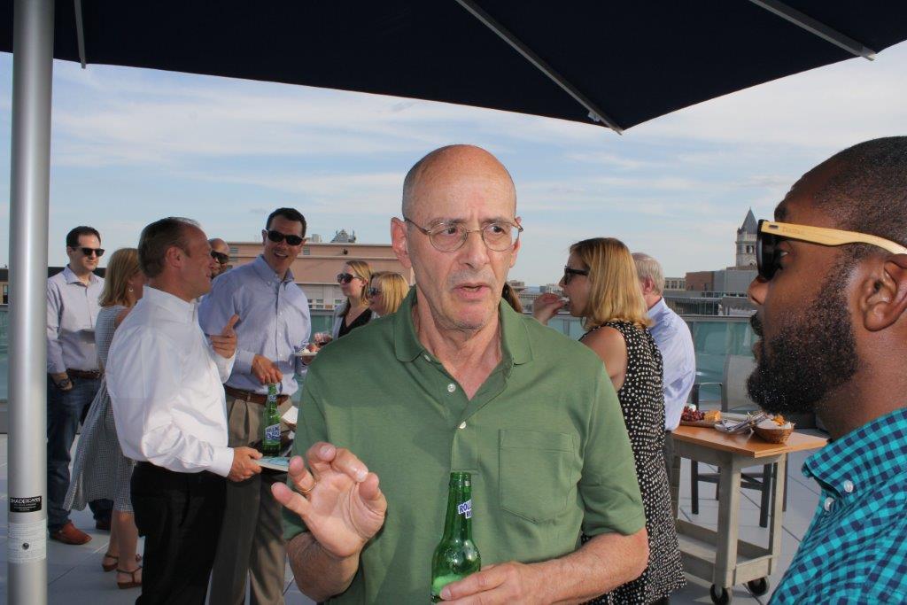 The author at a party in 2017.