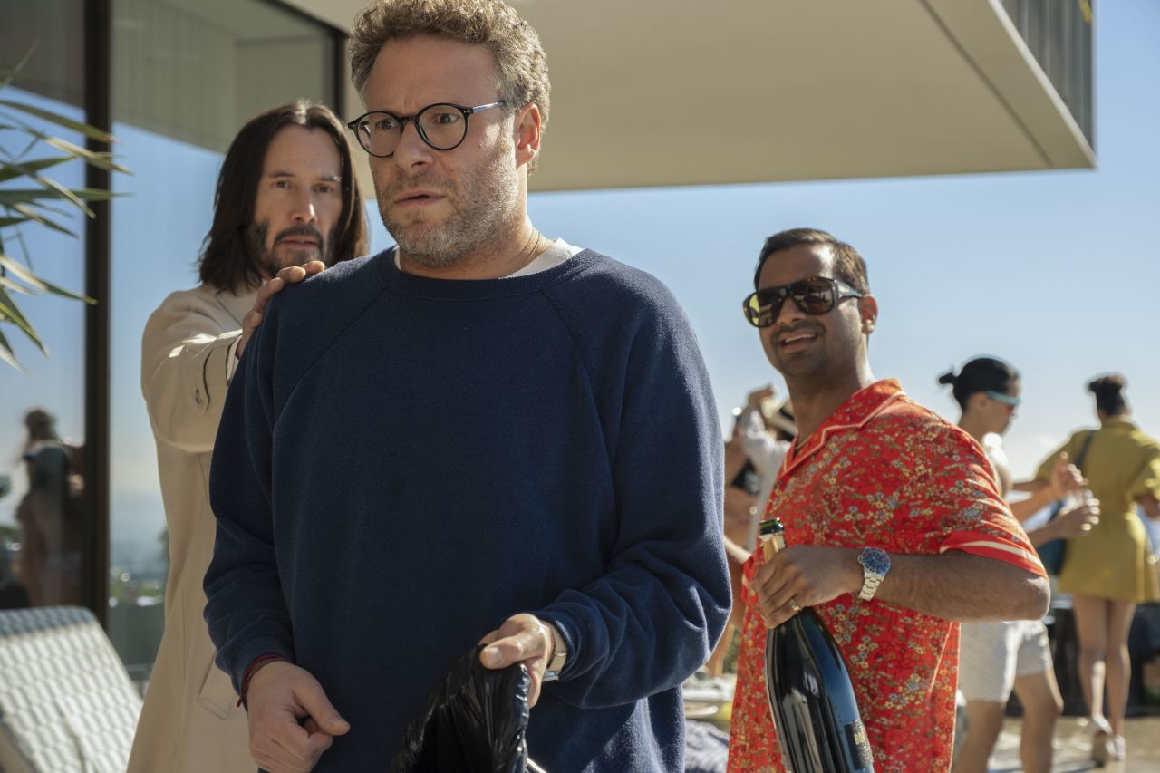 Mr. Reeves, Seth Rogen and Mr. Ansari Mr. Reeves, Seth Rogen and Mr. Ansari