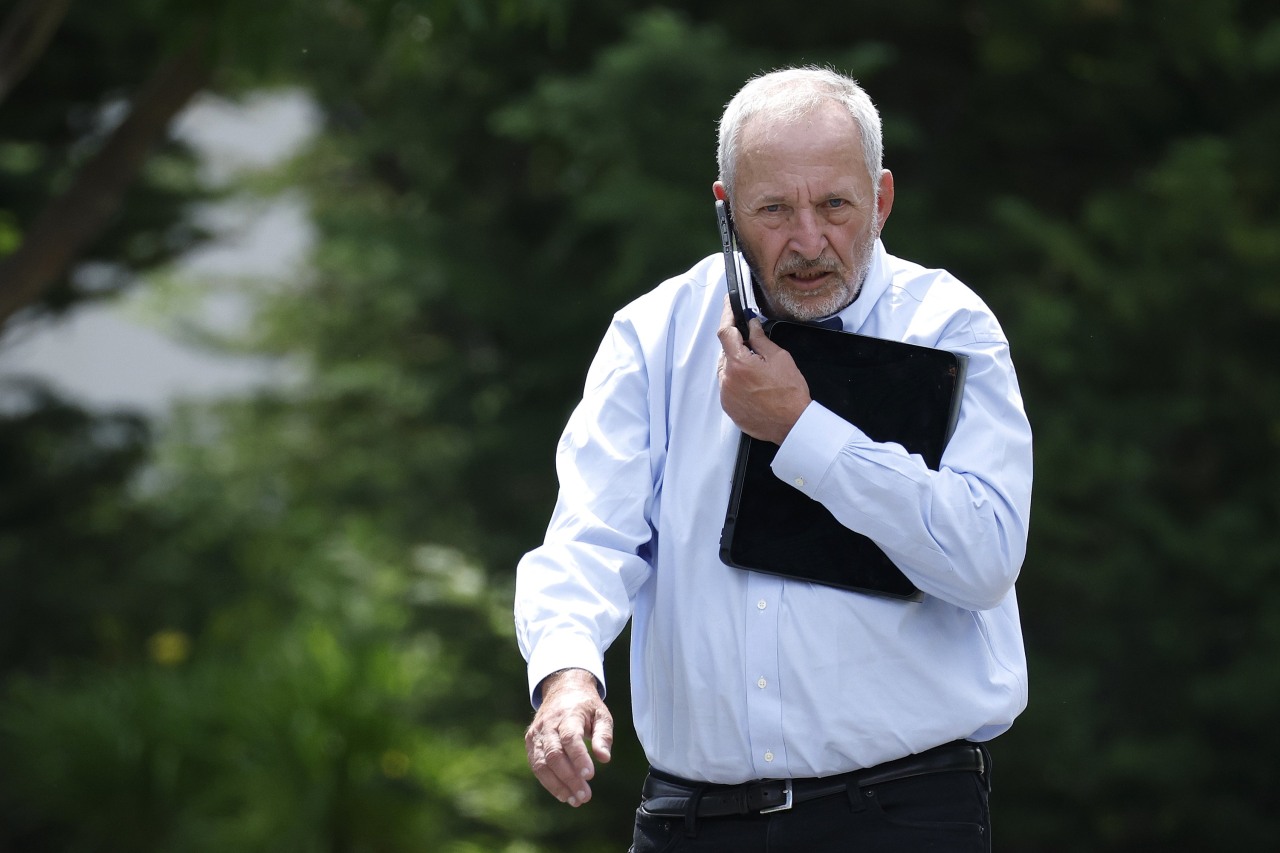 Larry Summers at an annual conference thrown by the investment bank Allen &amp; Company in Sun Valley, Idaho.