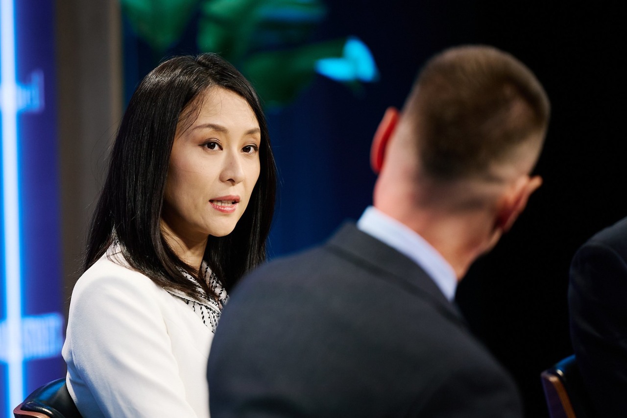 Keyu Jin, then associate professor at the London School of Economics, at The Wall Street Journal CEO Council in London in 2023.