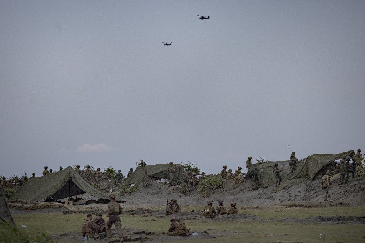 U.S. and Philippine troops took part in joint military exercises this year in the Philippines.