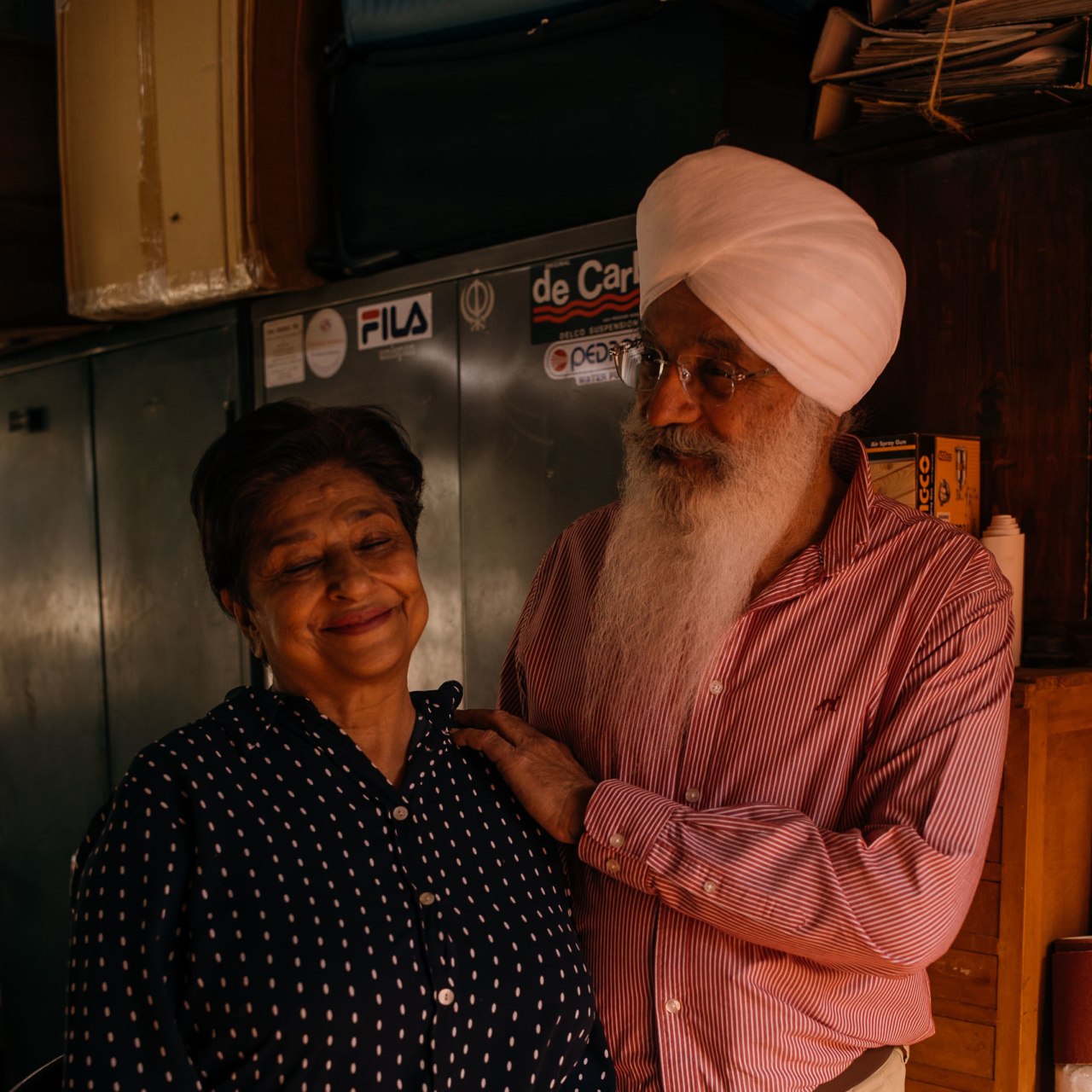 Ravinder with his wife, Gita.