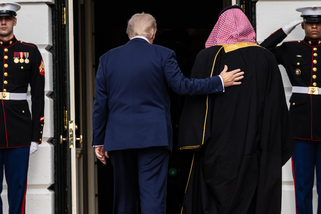 Trump welcomed Saudi Crown Prince Mohammed bin Salman to the White House in November.