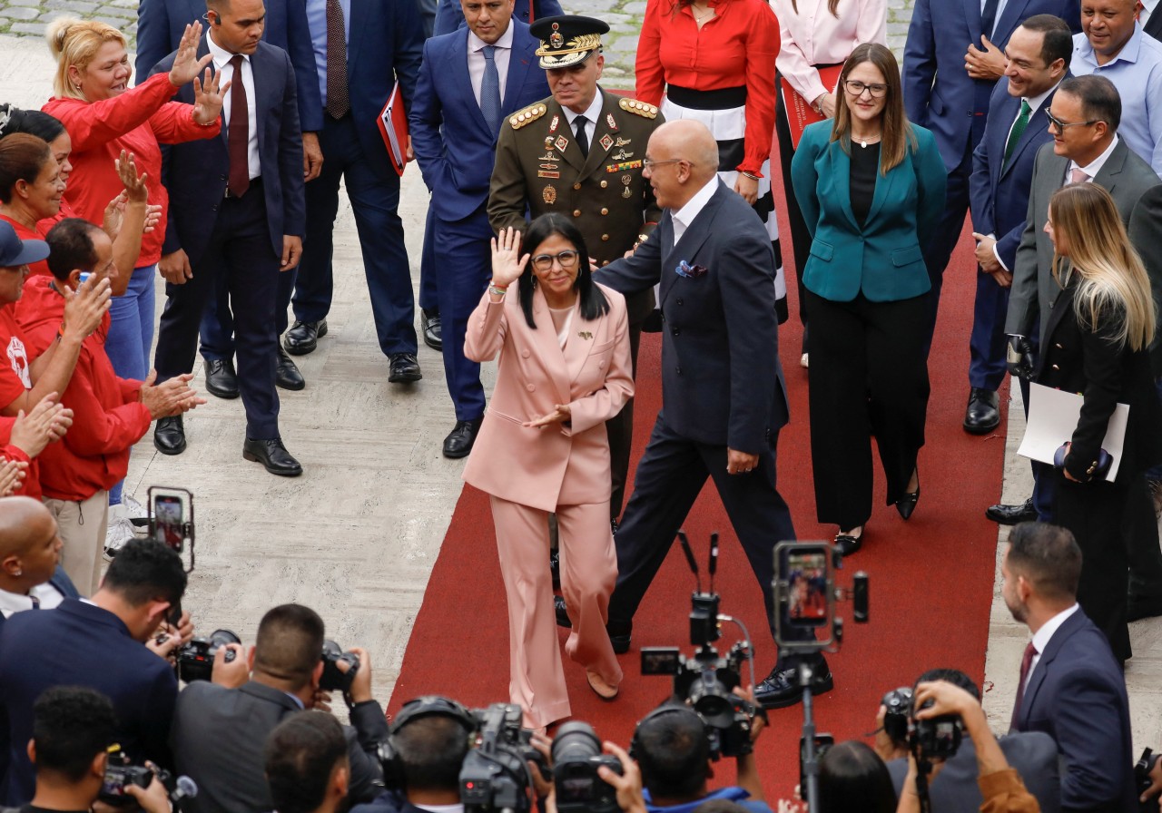 Delcy Rodríguez, Venezuela’s acting president.