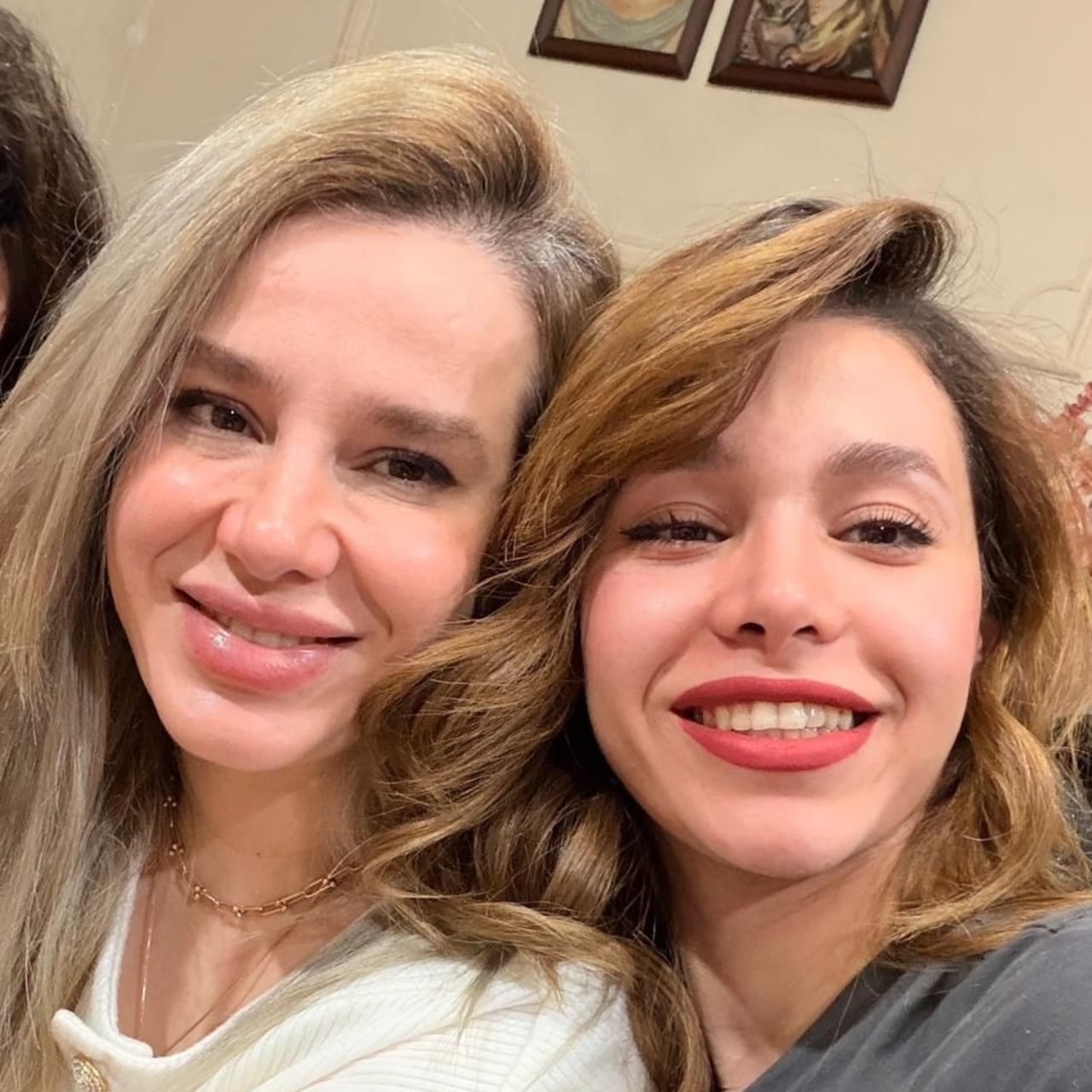 Fashion student Robina Aminian, right, with her aunt Hali Nouri in a photograph provided to WSJ by the family.