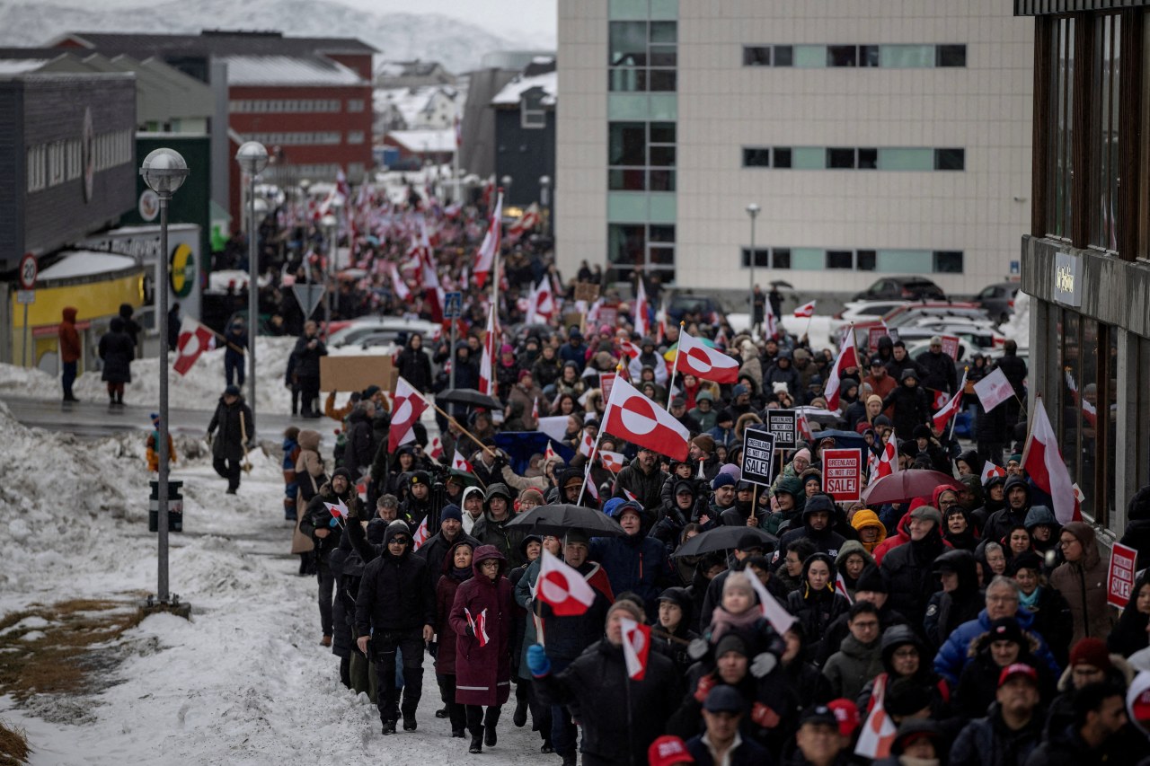 A weekend protest in Greenland against President Trump’s demand that the Arctic island be ceded to the U.S.