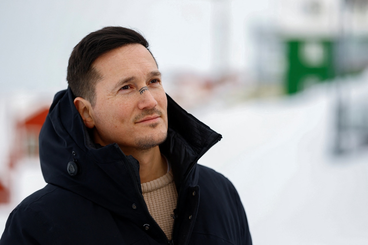 Juno Berthelsen’s political party urges immediate independence for Greenland. Sarah Meyssonnier/Reuters