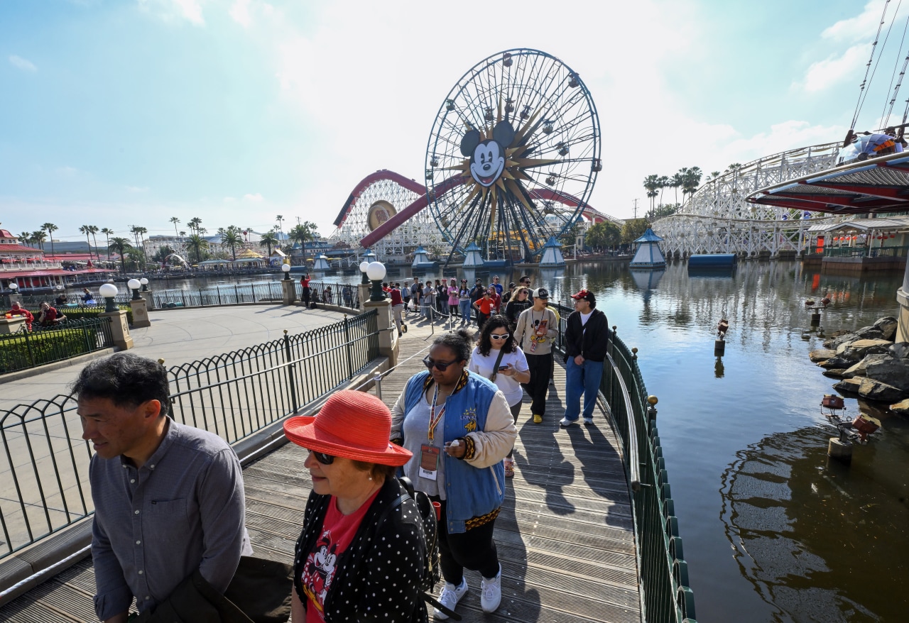 Disney California Adventure in Anaheim, Calif., where the Lunar New Year is being celebrated.