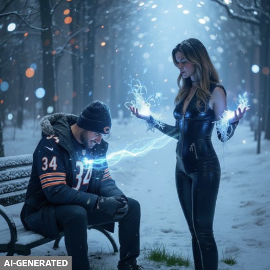 Erika Acheson's bot has been used to generate images like this one, meant to console a friend after a Bears loss.