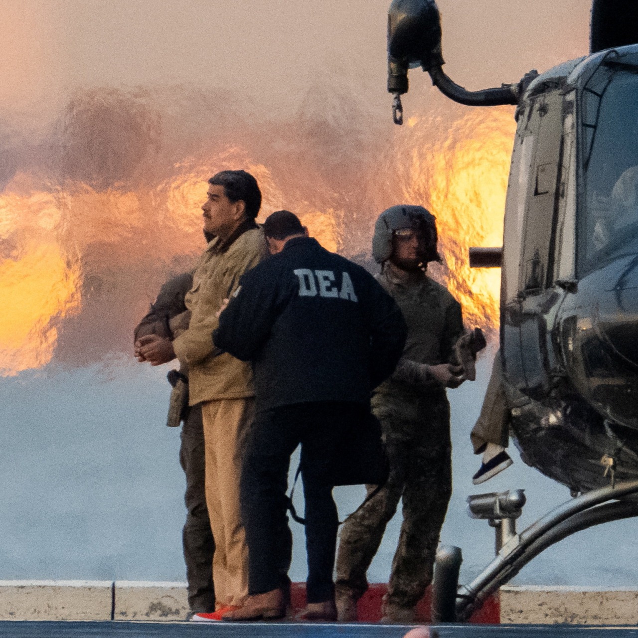 Captured Venezuelan President Nicolás Maduro in New York in January. Captured Venezuelan President Nicolás Maduro in New York in January.