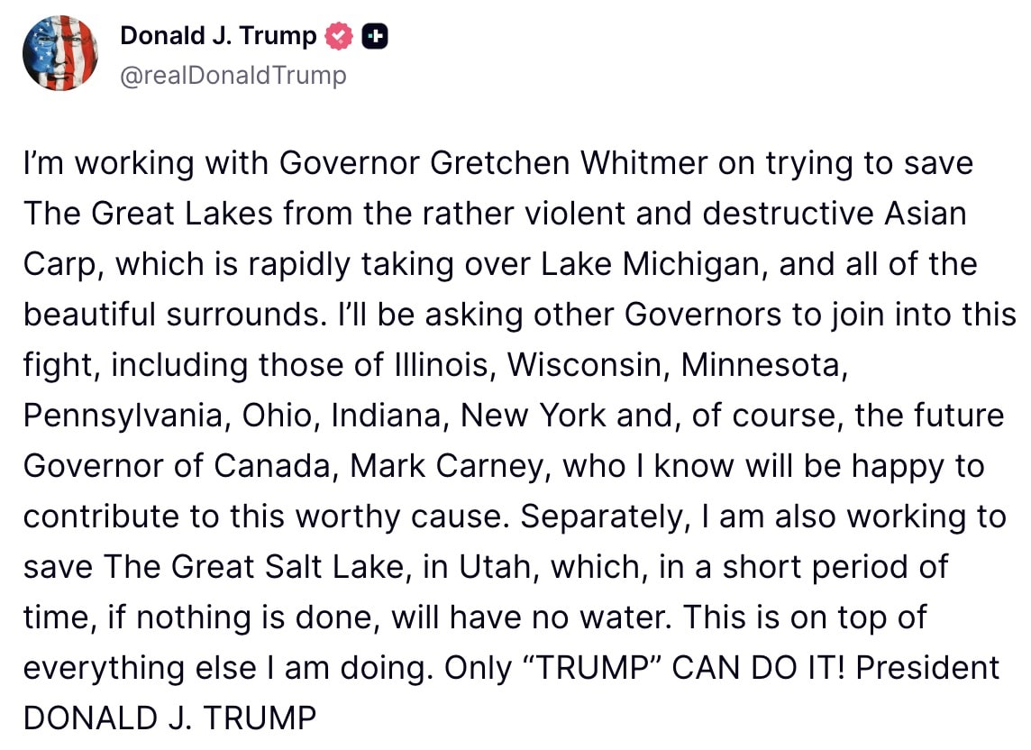 ट्रंप की पोस्ट.