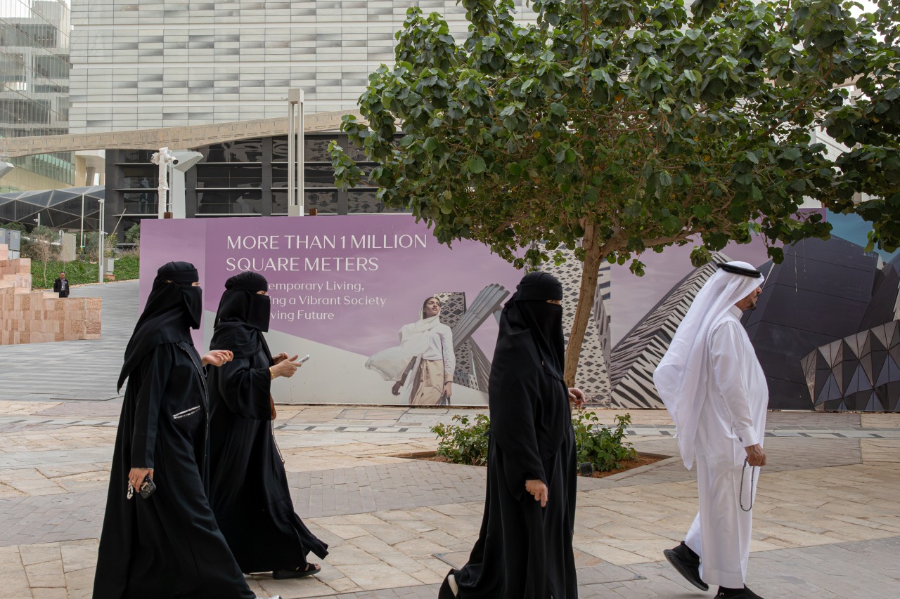 Advertisements for new residential properties are ubiquitous around Riyadh.