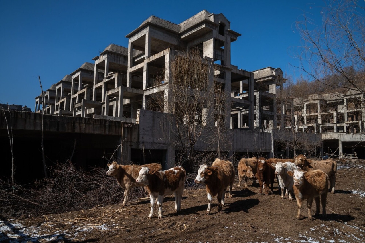 An unfinished residential project near Shenyang, China.