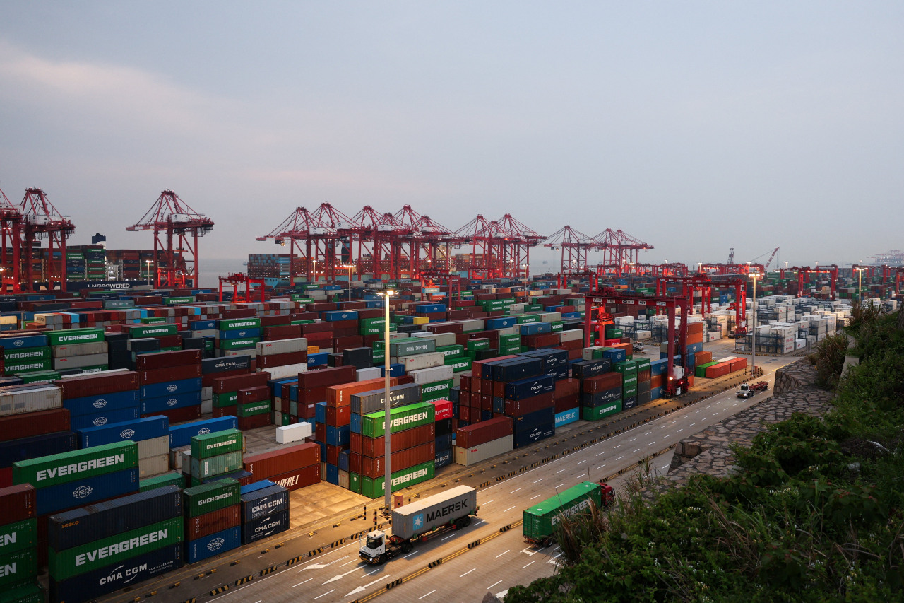 Yangshan Port near Shanghai.