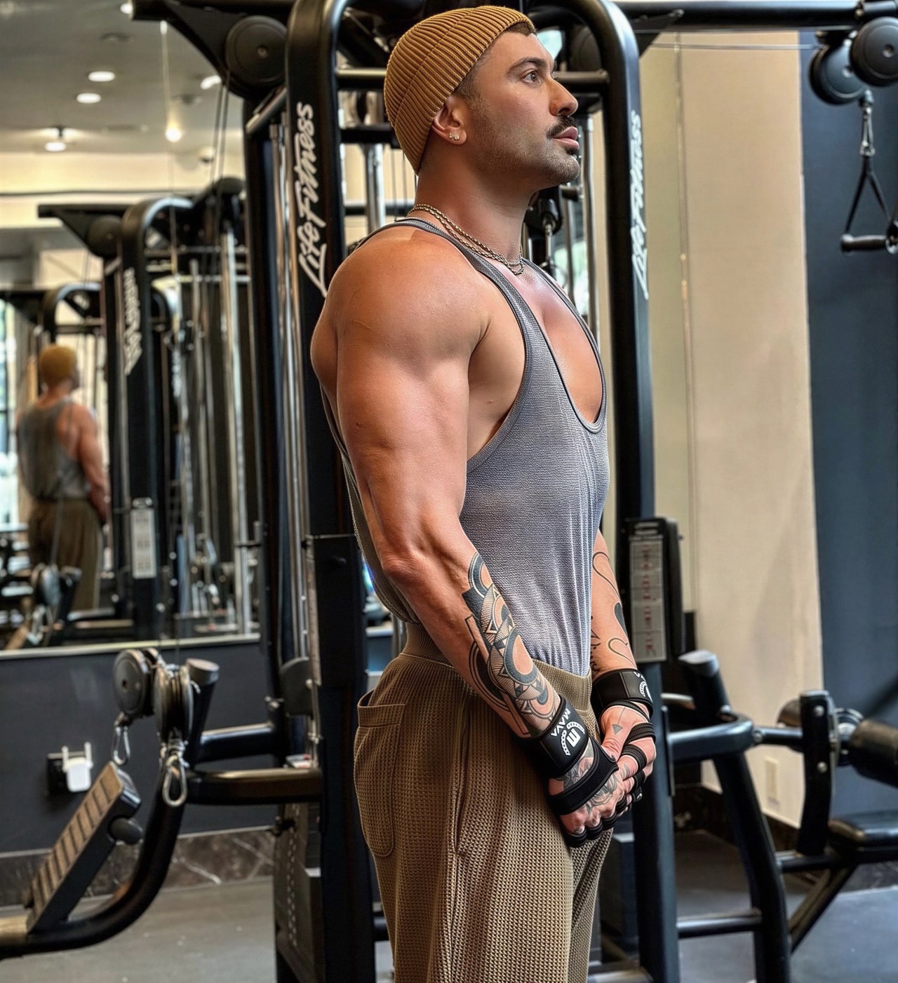 Adam Drawas trains with Daniel Rice in Los Angeles.
